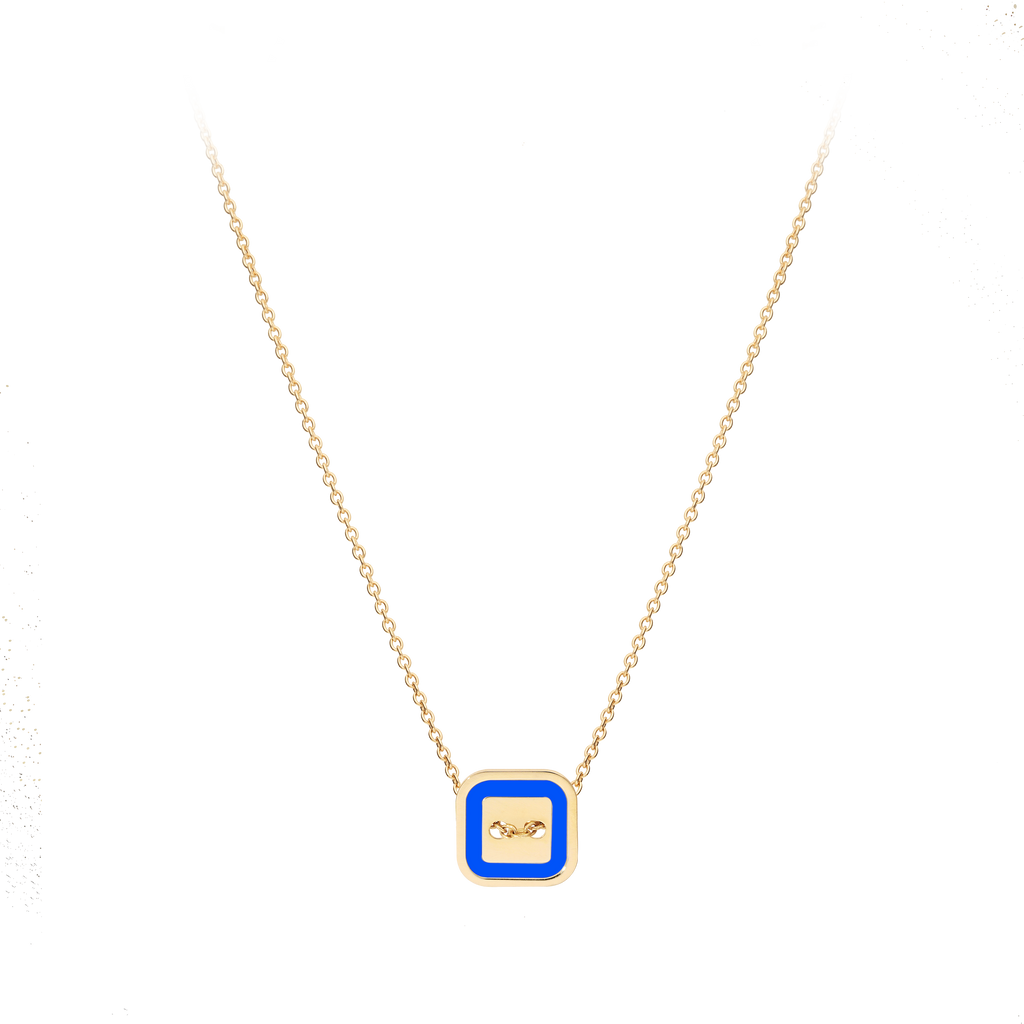 Collier QUADRO - Blu elettrico