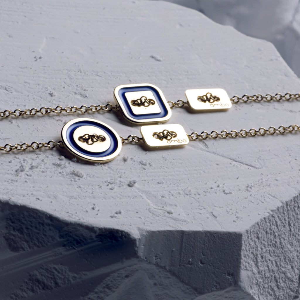 Bracelet QUADRO - Chaine - Blu elettrico